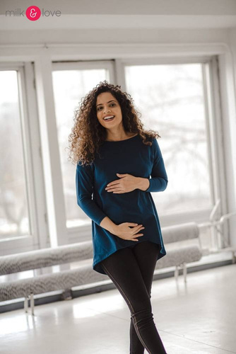 Bluzka ciążowa i do karmienia Mommy Milk&Love poseidon