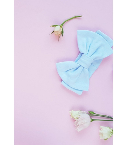 Julietta Opaska z kokardką 2116K Marija - błękitny