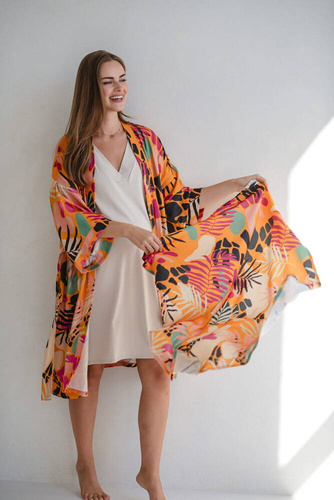 Otulacz bambusowy Tropical Orange Milk&Love