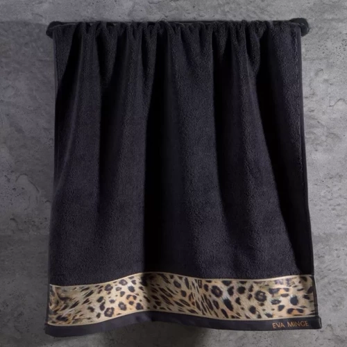 Ręcznik Eva Minge Eva 23 pantera Eurofirany czarny