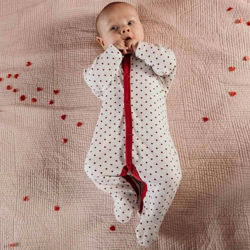 Pajac niemowlęcy Love Eevi - biały