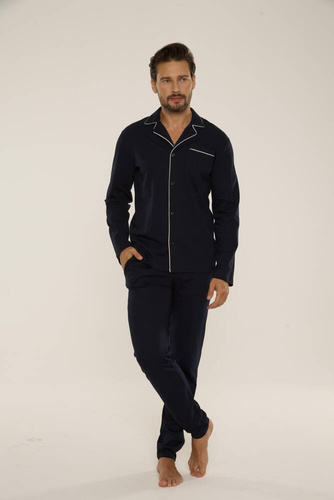 Piżama Męska 729 Norberto De Lafense - granat