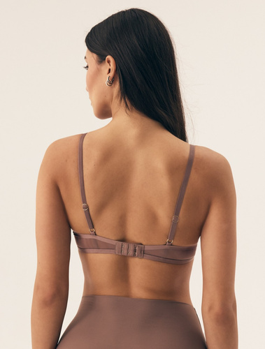 Biustonosz push-up 42581 Necio Henderson - brązowy