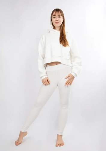 Komplet dresowy bluza+ legginsy DK-K-B13 Dkaren - ecru