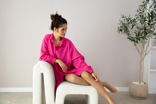 Koszula nocna Magenta Sensis -amaranbtowy