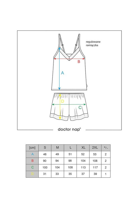 PM.5108 Piżama Damska Doctor Nap - black