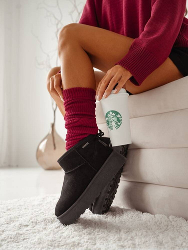 1528-001 Getry prążek Milena- bordowy