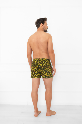 Bokserki męskie Maksym Italian Fashion – bawełna, luźny krój, nadruk ogórków