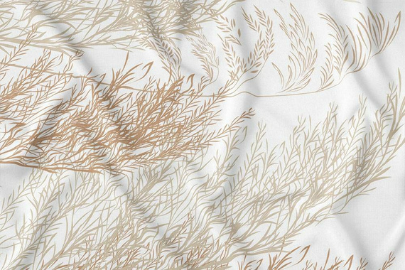 Obrus dekoracyjny 4138 A Panama 98 Detexpol beżowy liście