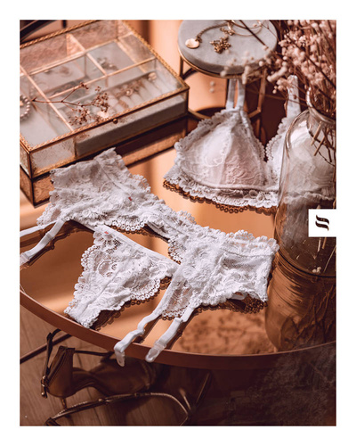 Komplet Obsessive 810-SEG-2 biały