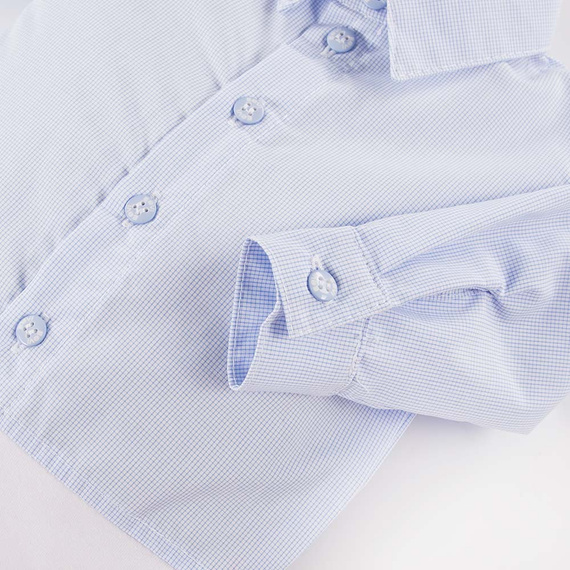 Body z kołnierzykiem Ceremony Eevi - niebieski kratka