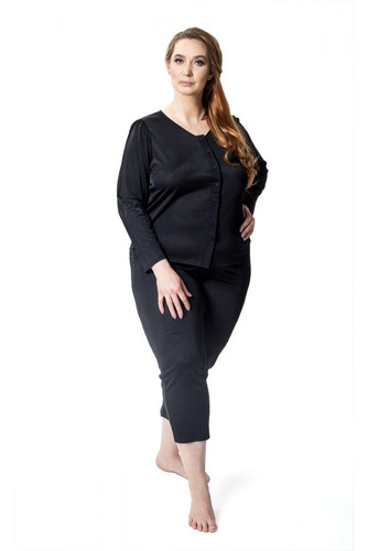 Piżama damska rozpinana 6200 Maria Mewa turkusowy 