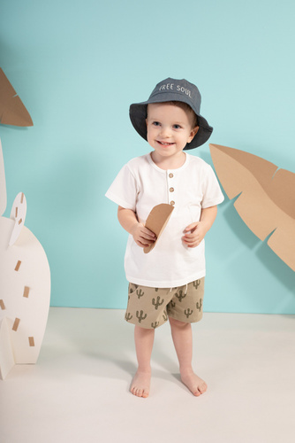 T-shirt polo Free Soul Pinokio - ecru