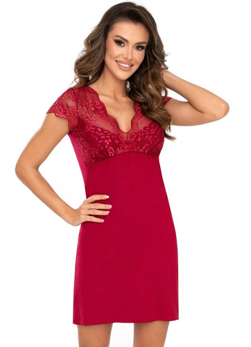 Koszula nocna Doris Donna - burgund