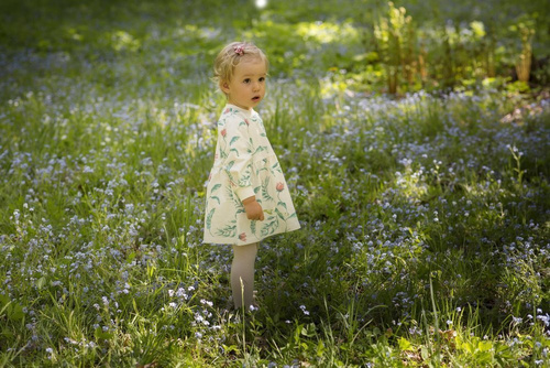 Sukienka niemowlęca "Spring Light" PINOKIO ecru druk