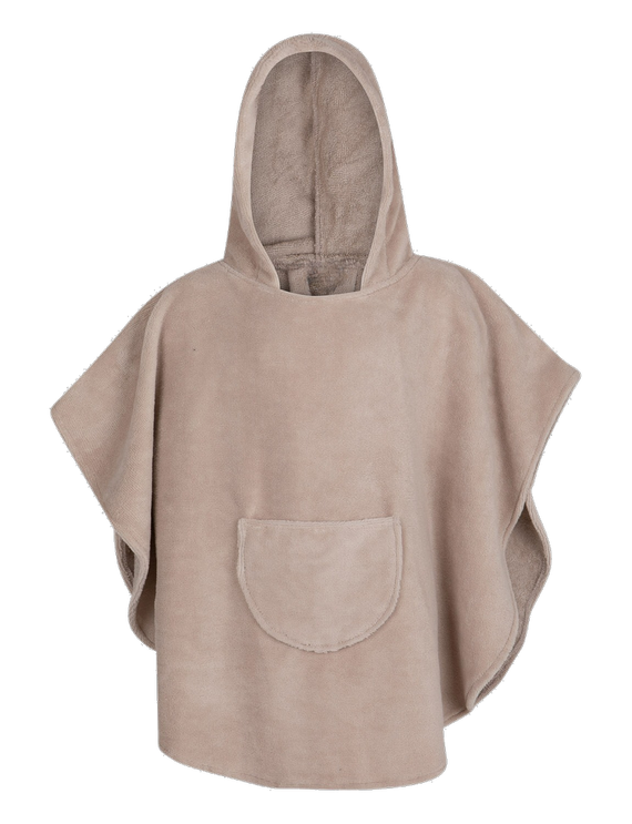 Poncho kąpielowe ręcznik z kapturem Popi AQUA NIÑO - beżowy
