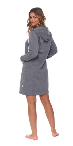 SMZ.4508 Szlafrok damski Doctor Nap - dark grey