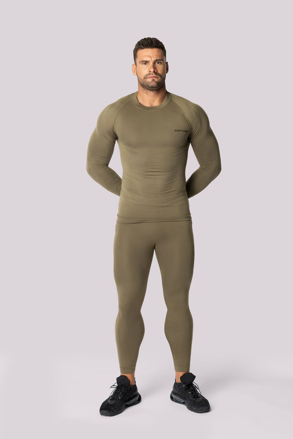 Alpha Bluzka termoaktywna męska długi rękaw Spaio forest green