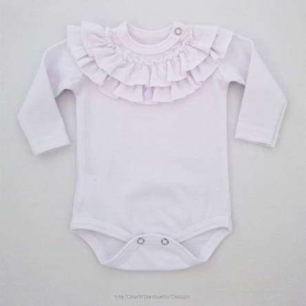 Body z długim rękawem Cała Ja Bambarillo biały 