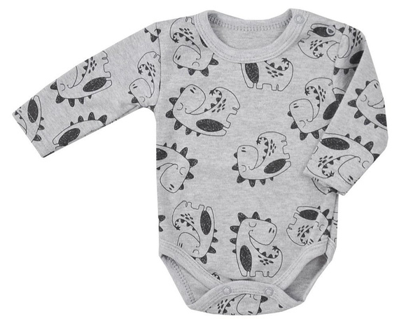 "Sleepysaurus" Bawełniane body niemowlęce Koala-c.róż