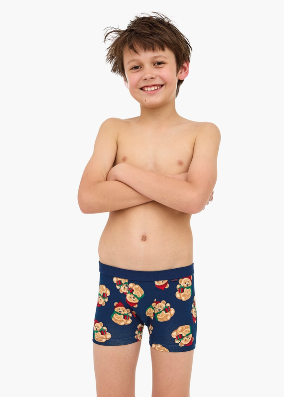 Bokserki bawełniane chłopięce 701/152 700/152 Teddy Cornette, wygodne i trwałe