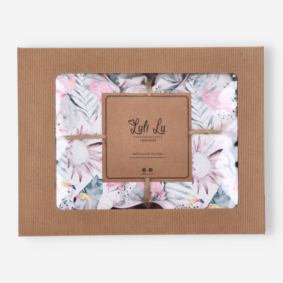 Śpiworek niemowlęcy z poduszką LUL-0036 Flamingi Luli Lu