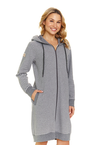 SMZ.5246 Szlafrok damski Doctor Nap - dark grey