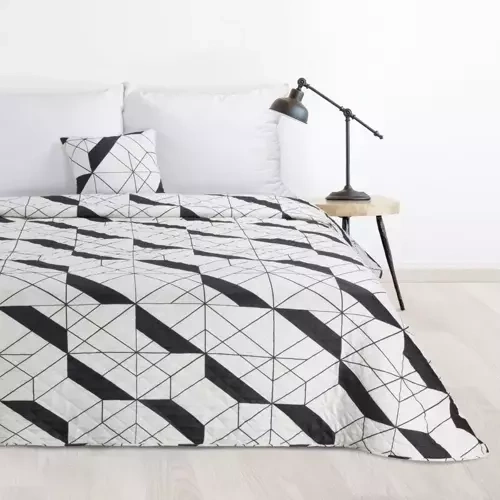 Narzuta dekoracyjna Geo 1 geometryczna Design91 biały
