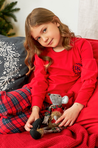 PDU.7129 Piżama dziecięca Unisex Doctor Nap - red