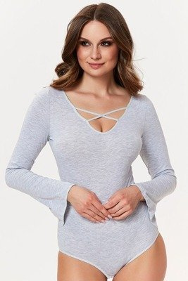 902 Rosie Body bawełniane Kostar Szare