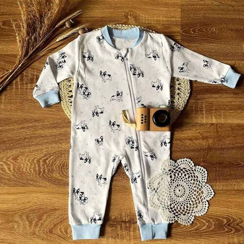 Pajacyk niemowlęcy bez stópek PS14541 Piesek Mamatti