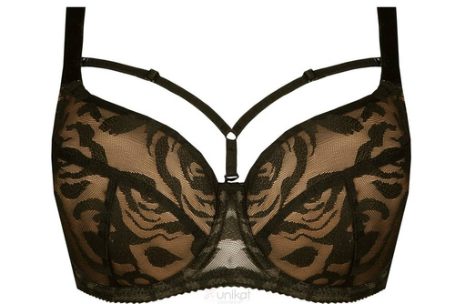 Biustonosz usztywniany Tajla full cup Unikat czarny