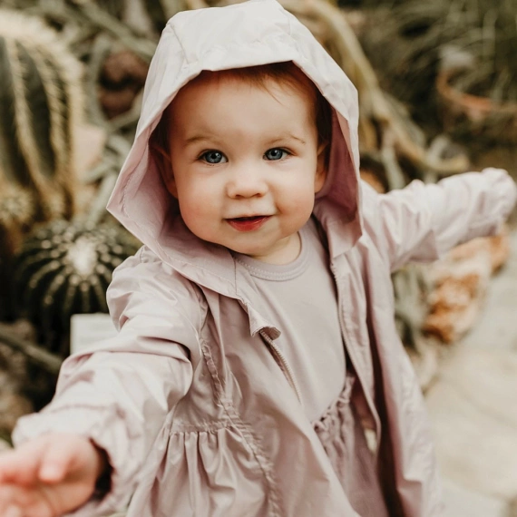 Płaszcz dziecięcy rozpinany Botanic Eevi - wrzos