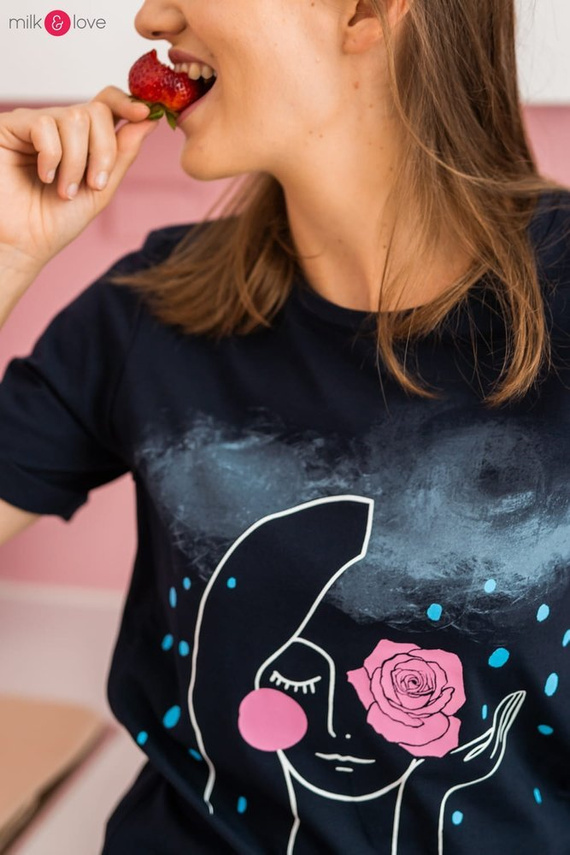 Boob bluzka do karmienia Milk&Love ciemny granat