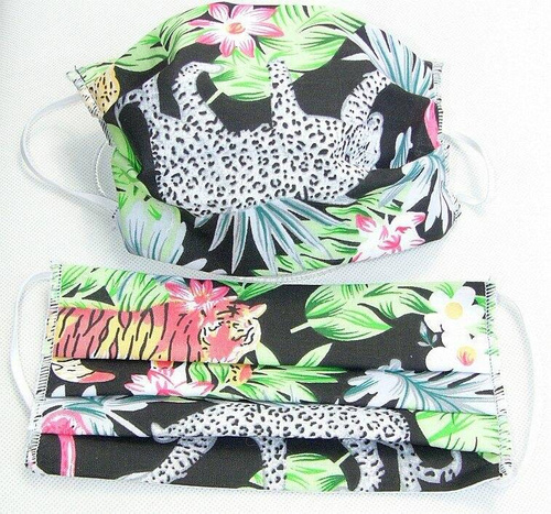 Maseczka dwuwarstwowa Karo - 4493 kolorowe motyle 