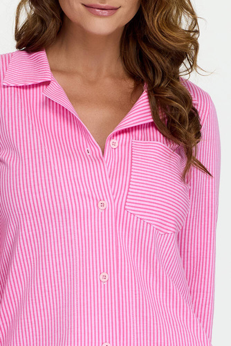 Koszula nocna rozpinana 13 Bonamera różowy