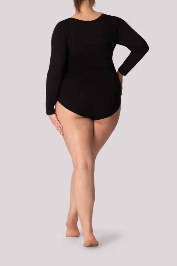 Body damskie Base longsleeve Mona czarny