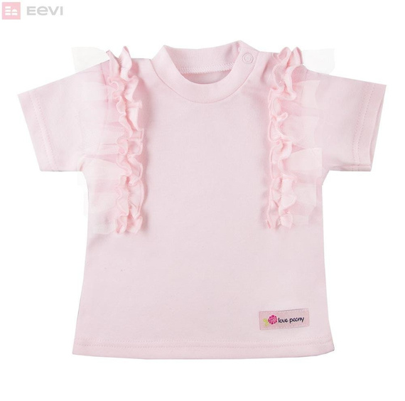 Bluzeczka bawełniany "PEONY" Ewa Klucze - różowa