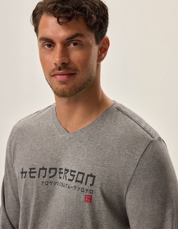 Piżama Męska 41911 JapanHenderson -szary