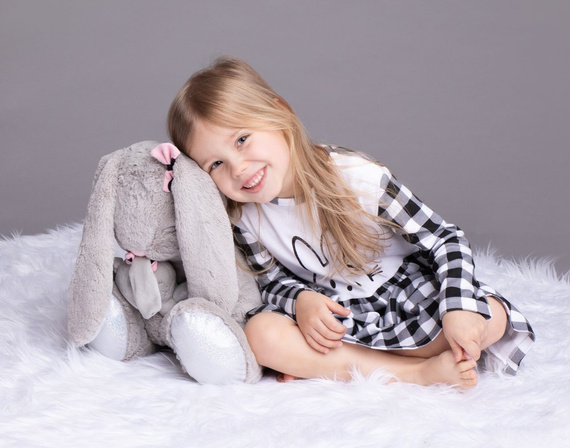 163364 Bunny Kratka Sukienka bawełniana Nicol - czarny