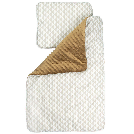 Komplet do wózka Trójkąty Martex szary