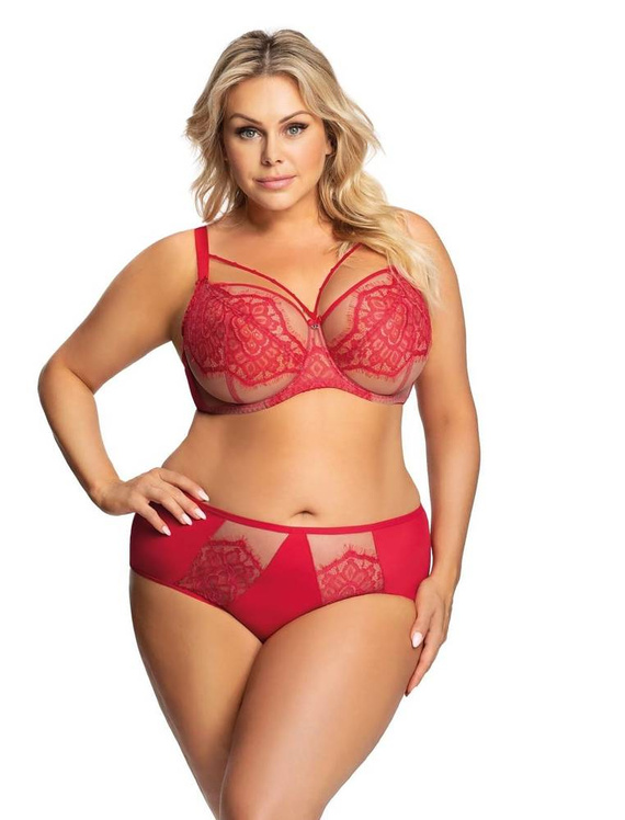 Gorsenia Figi damskie Brazyliany K 616 Memphis czerwony