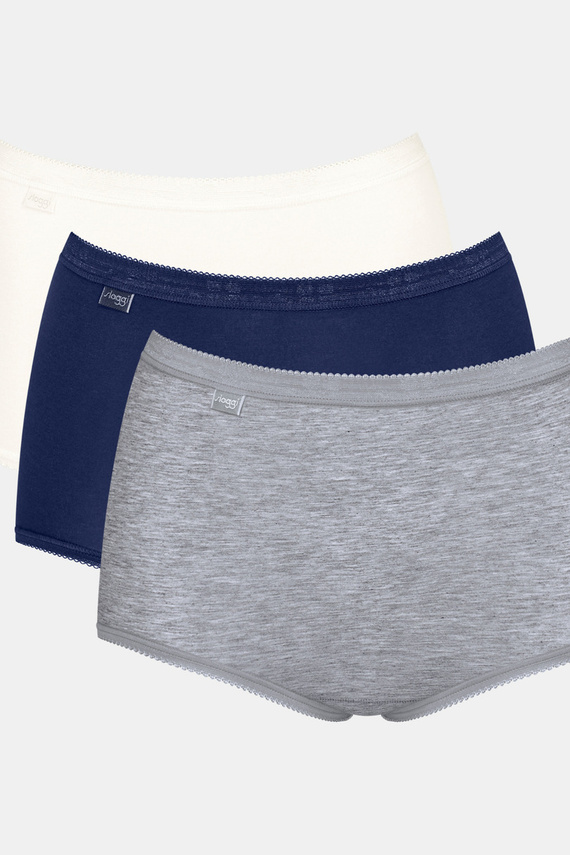 Figi damskie Basic+ Maxi C3P Sloggi - szary-granat-ecru