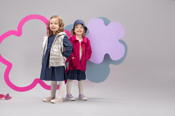 Spódniczka z marszczeniami Romantic Pinokio - jeans