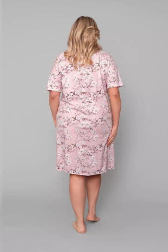 Koszula nocna damska Alwa Italian Fashion- różowy druk