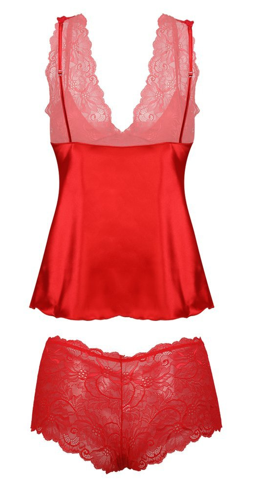 Belinda Komplet damski DKaren - czerwona