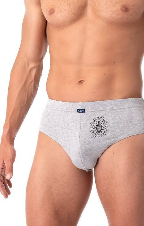 Slipy męskie MPP 254 2-pak Key - czarny-szary