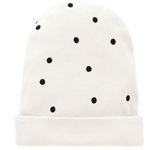 Czapka w groszki Tres Bien Pinokio -  ecru groszki
