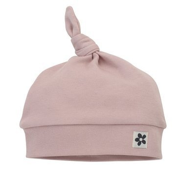 Czapka niemowlęca z węzełkiem Happiness Pinokio - róż