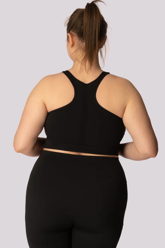 Top biustonosz base sportowy Mona czarny